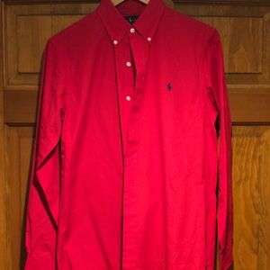 Men’s polo custom fit button down